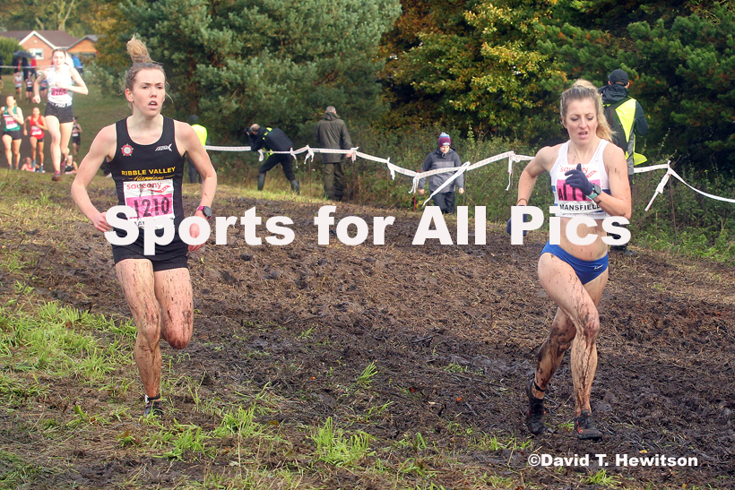Senior women, National Cross Country Relay Champs., Berry Hill Park, Mansfield.  Photo: David T. Hewitson/Sports for All Pics
